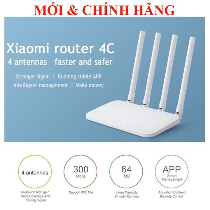 Bộ phát &amp; kích sóng wifi Xiaomi Redmi AC2100, Xiaomi 4C, Xiaomi Wifi Repeater Pro Quốc Tế