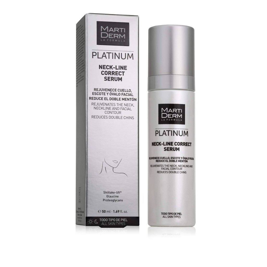 Tinh Chất Làm Săn Chắc & Trẻ Hoá Da Vùng Cổ MartiDerm Platinum Neck Line Correct Serum