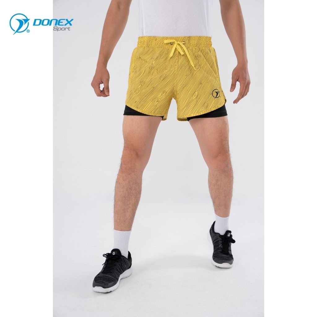 Quần Short Thể Thao Nam DONEXPRO Thiết Kế Trẻ Trung Mới Lạ, Chất Nỉ Giãn Cao Cấp Thoải Mái Vận Động MSC-2002