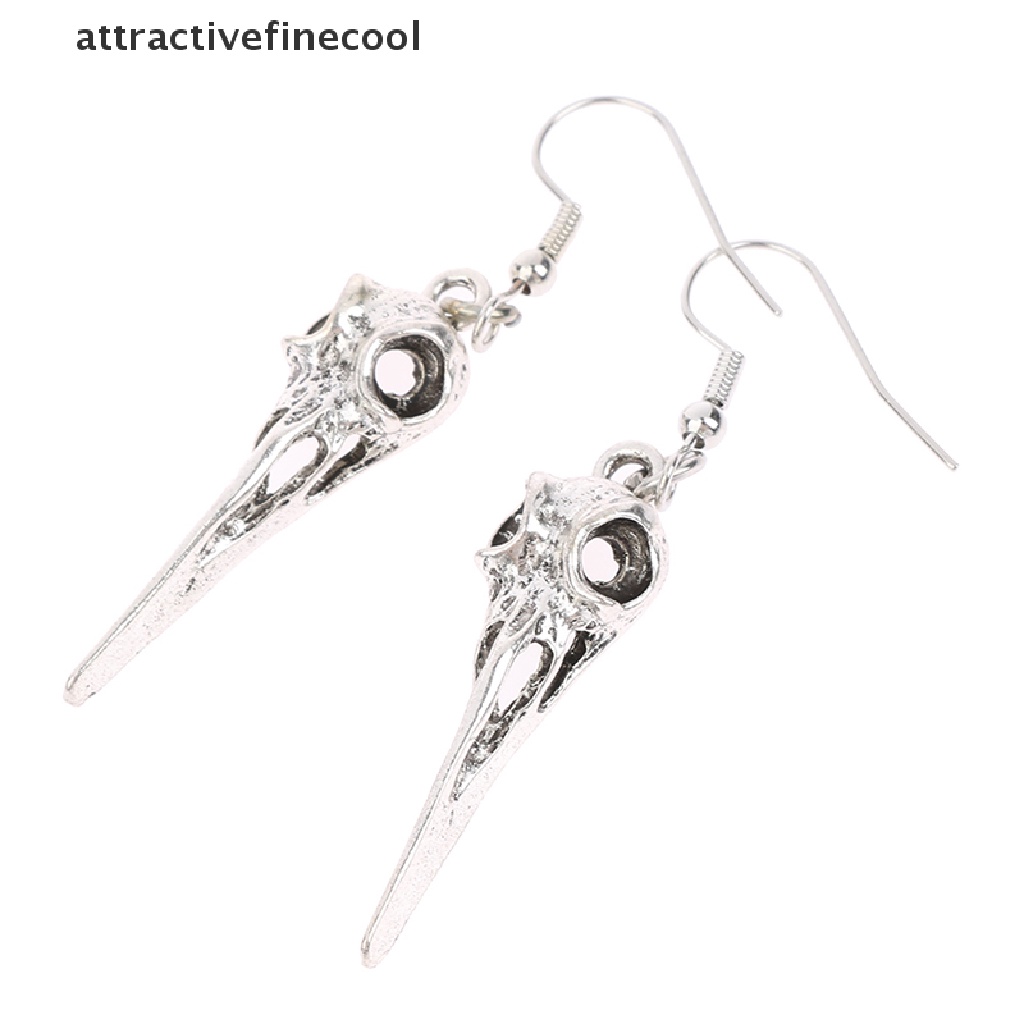 Acvn Khuyên Tai Hình Đầu Lâu Chim Phong Cách Gothic Punk Làm Quà Tặng