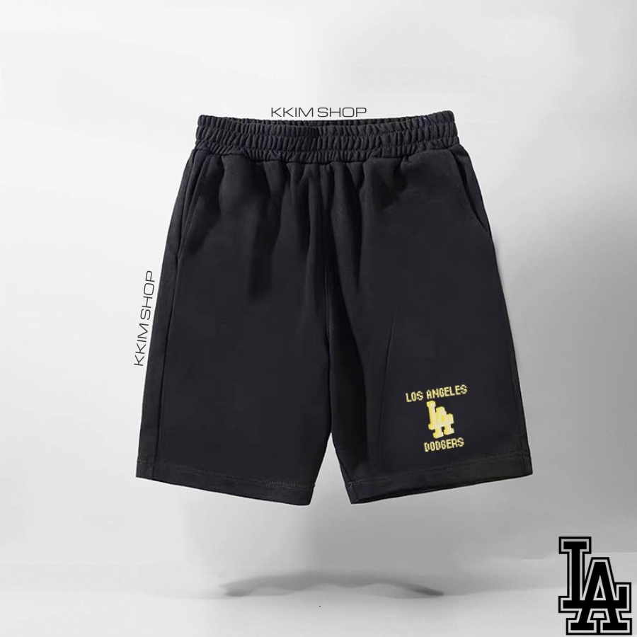 QUẦN SHORT LA Nam Nữ, quần đùi thun MLB form rộng unisex. lửng cộc ngắn thể thao mặc nhà chất liệu POLY 2DA kkimshop