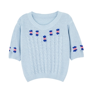 Áo len móc thủ công nữ croptop 73065