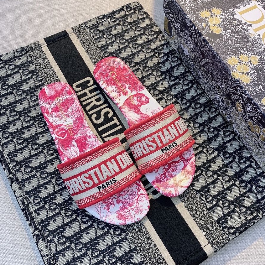 2022 Sandal Nữ Da Tổng Hợp Đế Phẳng Họa Tiết Mới