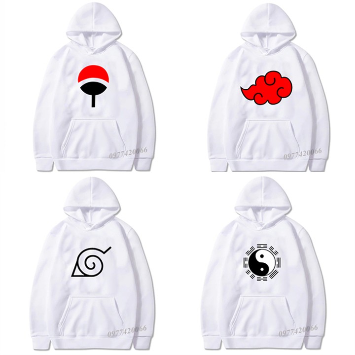 áo Naruto, áo hoodie Naruto, áo gia tộc Uchiha, áo gia tộc Uzumaki, áo gia tộc Hyuga, áo tổ chức akatsuki