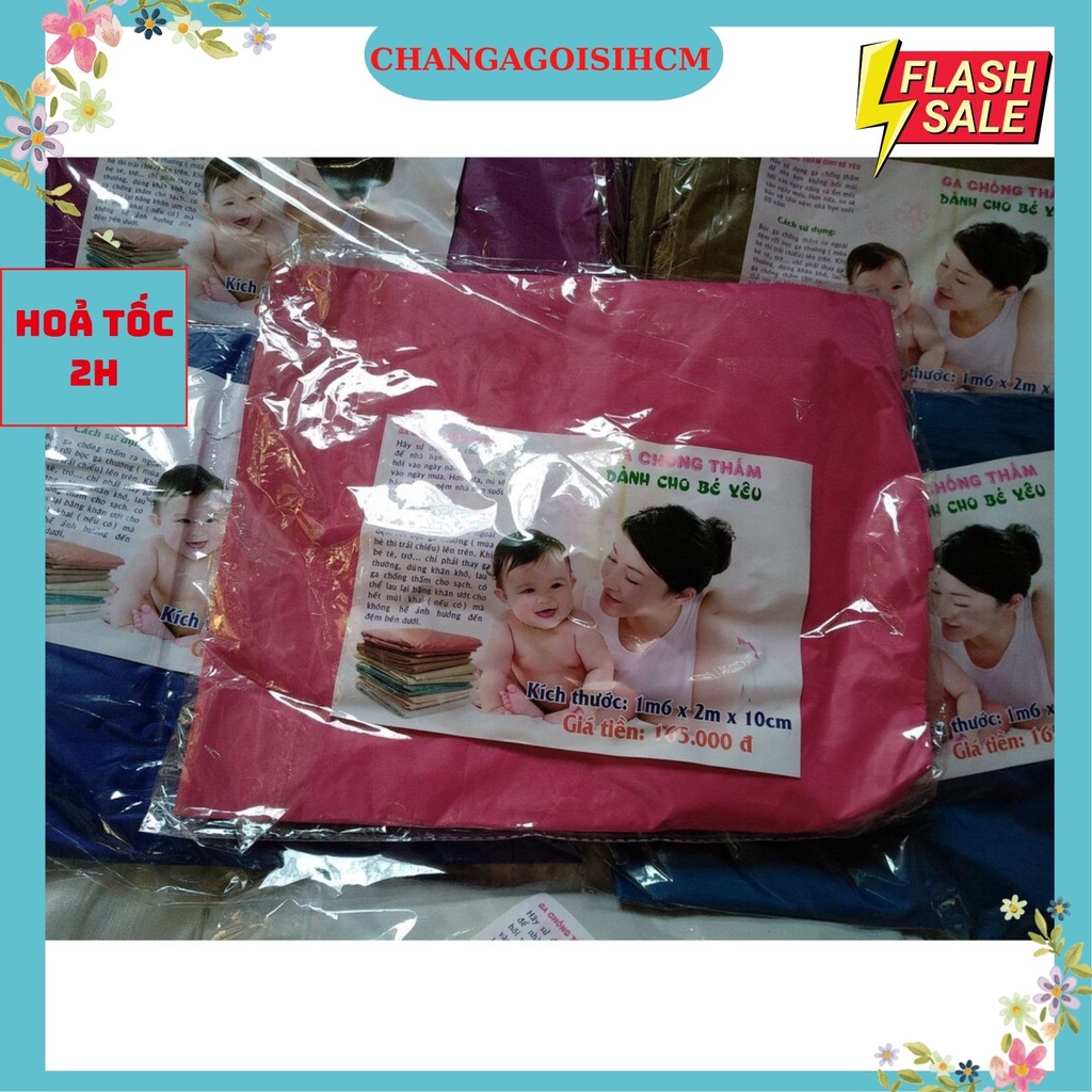 Ga Trải Giường Chống Thấm, Miếng Lót Nệm Chống Thấm Cho Bé, Kích thước 1m6 x 2m, 1m8 x 2m và 2m2 x 2