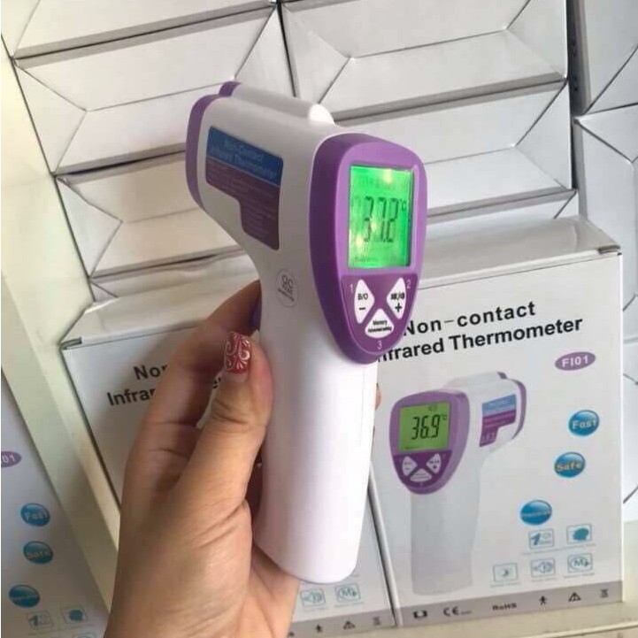 Nhiệt kế hồng ngoại - súng bắn nhiệt độ - đo trán cho bé