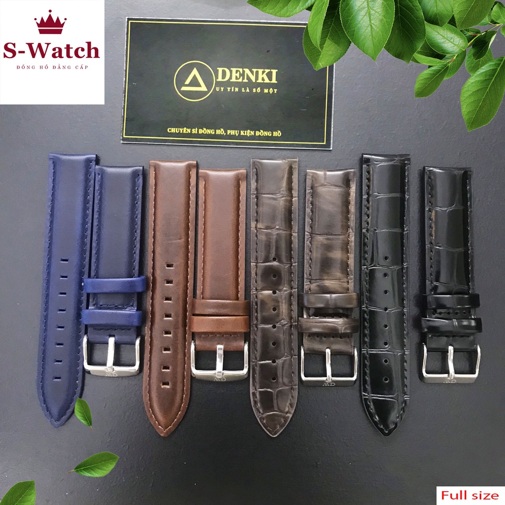 [CHUẨN CÓ LOGO] Dây đồng hồ da Dw ĐỦ SIZE TỪ 12MM ĐẾN 20MM