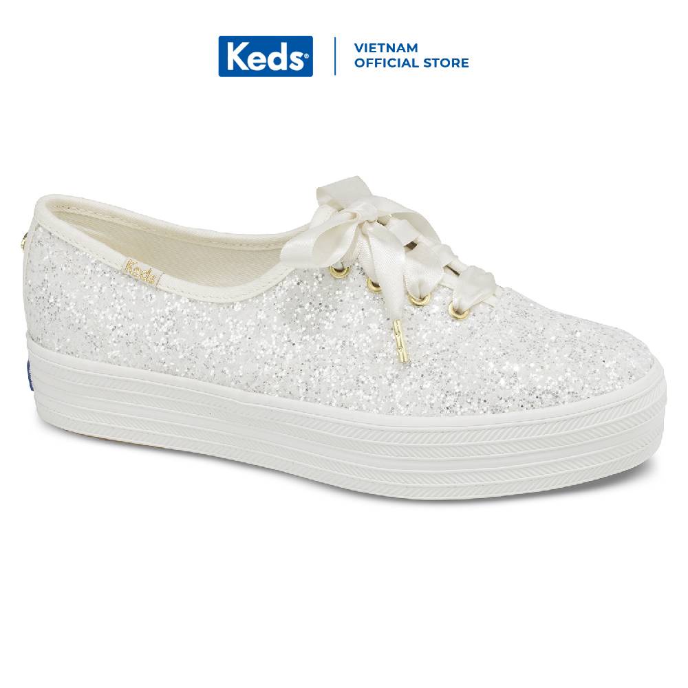 Giày Keds Nữ - Triple Kate Spade Cream - KD057805