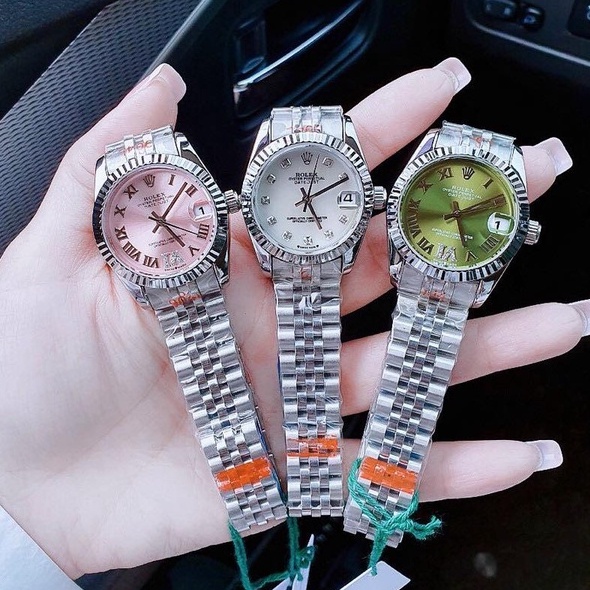 Đồng hồ Rolexdatejust nữ Máy pin nhật cao cấp, kính sapphire ( ko phải hàng loại rẻ - tặng pin dự phòng)