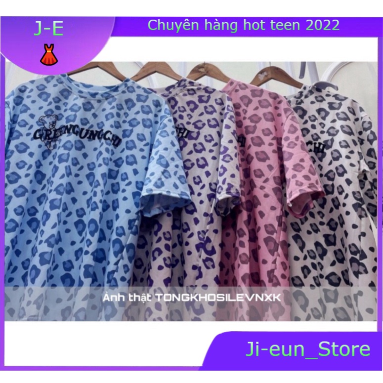 ÁO THUN LOANG ĐỐM BÁO 4 MÀU IN CHỮ HOT - ÁO LOANG KIỂU HỒNG XANH XÁM TÍM - Ji-eun_Store