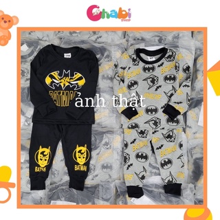 Bộ quần áo dài tay cho bé trai hình batman- áo siêu nhân bé trai có ảnh thật