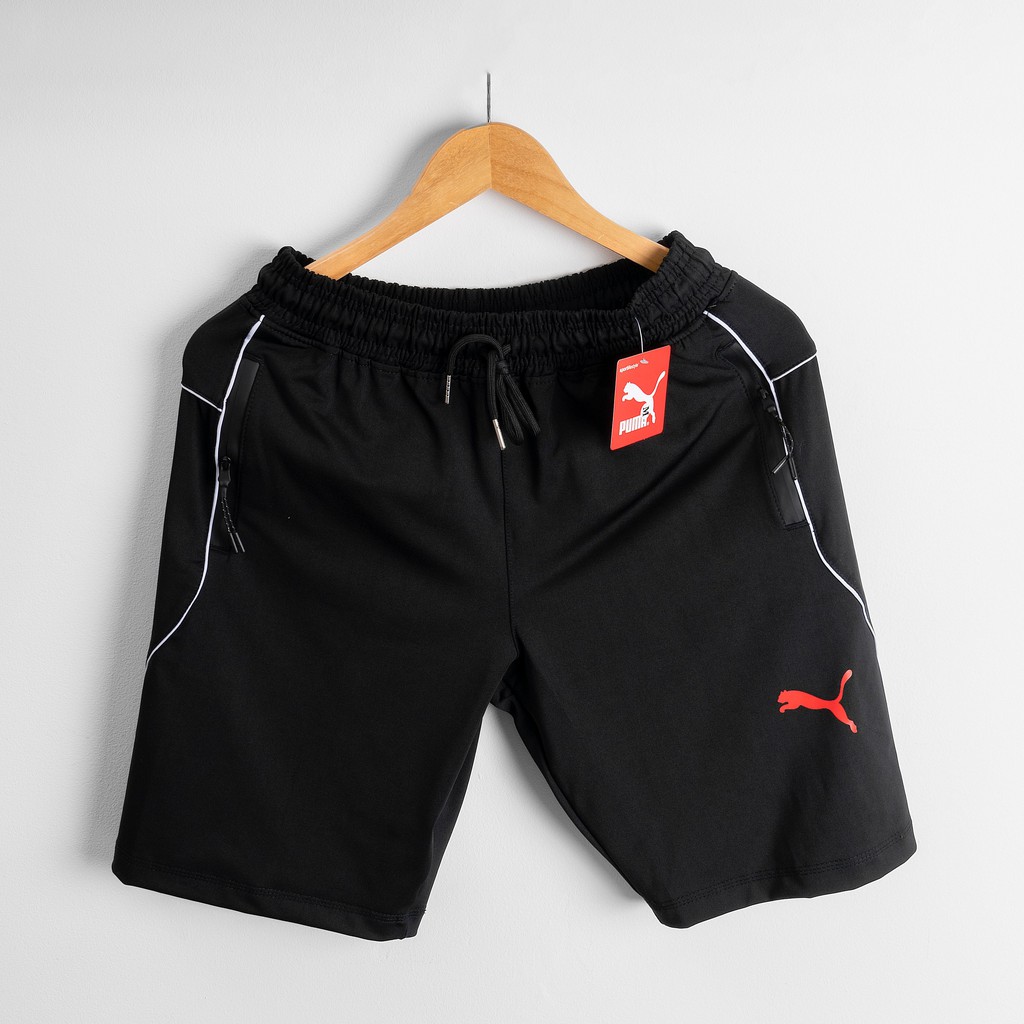 Quần short thun nam sọc co giãn 4 chiều Quần đùi tập Gym chơi thể thao có túi |AT Clothing|