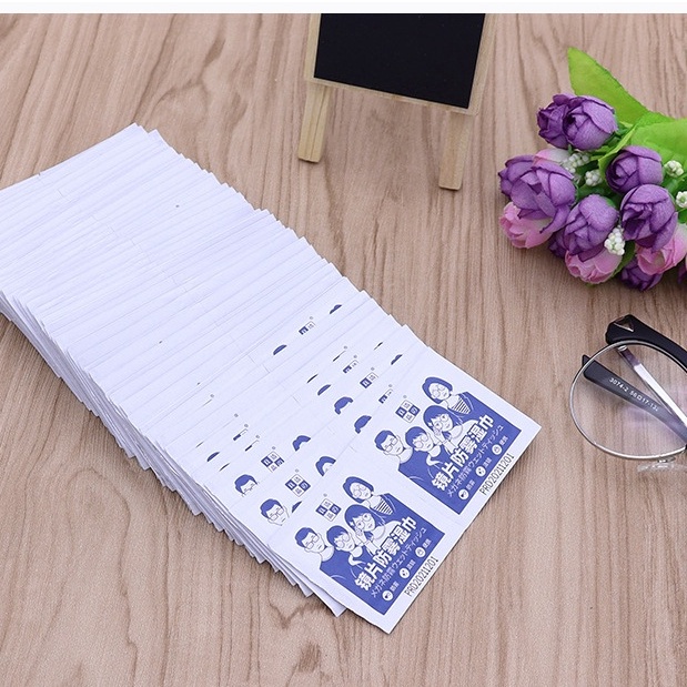 Hộp 100 Miếng Khăn Ướt Lau Kính Công Nghệ Nano, Khăn Lau Kính Chống Hơi Nước, Chống Bám Bụi Bẩn, Vân Tay. Kingler 7227