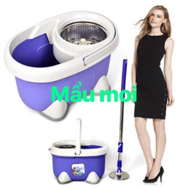 Bộ lau nhà 360 inox cao cấp