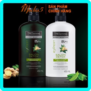 Dầu gội và xả TRESEMME Detox‎ Nourish chiết xuất GỪNG, trà xanh giúp tóc chắc khỏe, suôn mượt