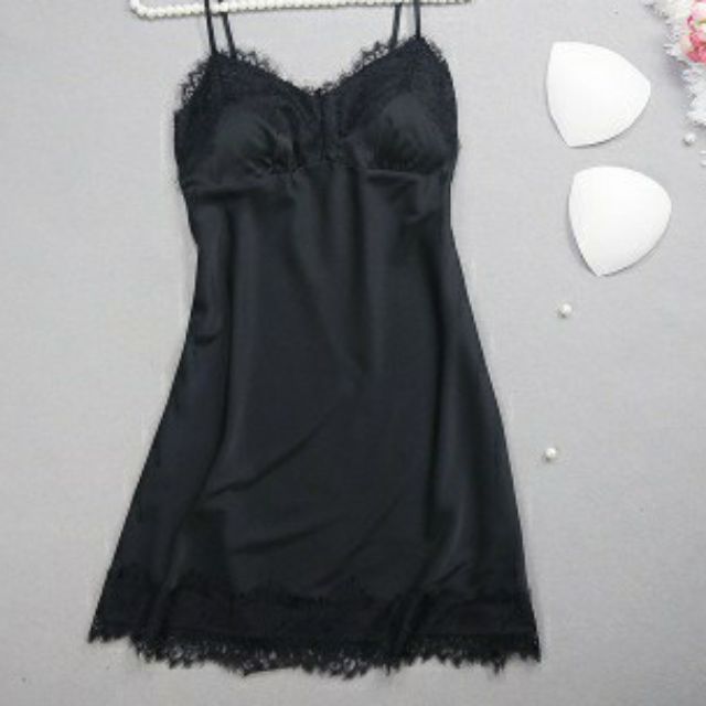 Váy ngủ lụa sexy hai dây bigsize 🌺MLXL 40-65KG🌺 phối chân ren đồ lót sexy bigsize AM140079 sale giá rẻ | BigBuy360 - bigbuy360.vn