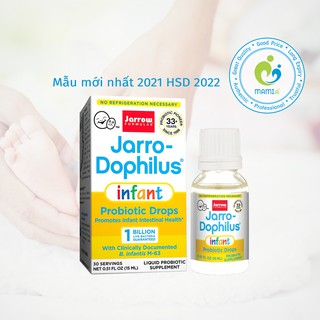Men vi sinh đẩy đờm (15ml giọt) hỗ trợ tiêu hóa, tăng miễn dịch cho trẻ từ 0-6 tháng tuổi Jarro Dophilus Infant, Mỹ