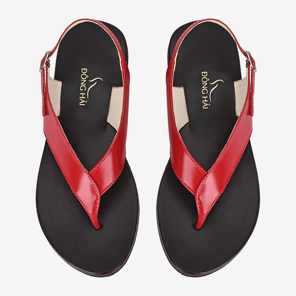 Giày Sandal đế bằng nữ Đông Hải thiết kế quai xỏ ngón thời trang đế bằng dễ di chuyển - S5636