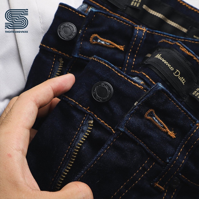 Quần jean nam màu xanh đậm, quần bò trơn cao cấp Sonvnxk - QJMSM1020 | BigBuy360 - bigbuy360.vn