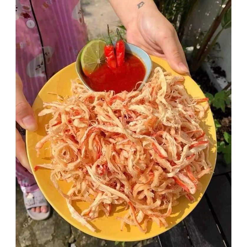 MỰC XÉ SỢI HẤP NƯỚC DỪA HŨ PET 250GR