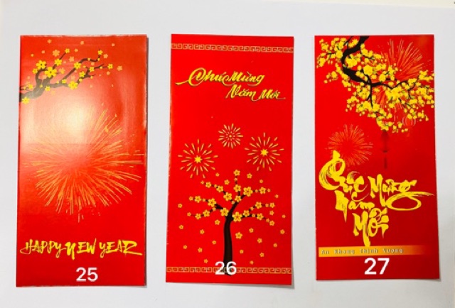 Combo 10 bao lì xì Tết Canh Tý 2020 đủ mẫu
