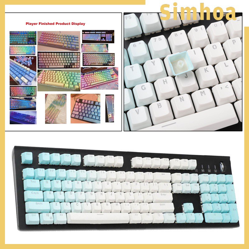 [SIMHOA] 104 Keys Mechanical Switch Keyboard Keycaps PBT Keycaps