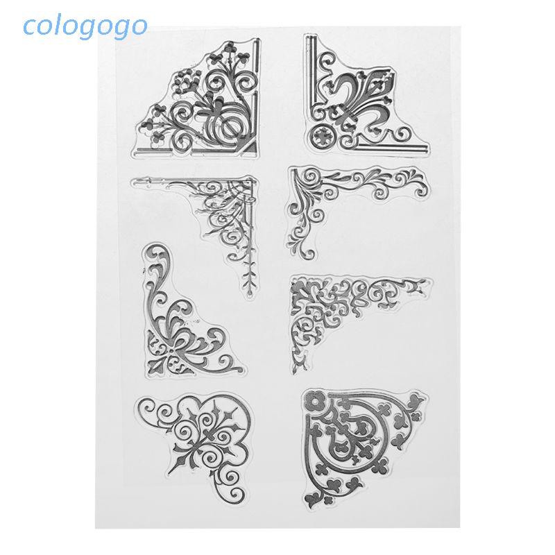 COLO  Corner Silicone Clear Seal Stamp DIY Scrapbooking Embossing Photo Album Decorative Paper Card Craft Art Handmade Gift