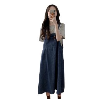 Đầm Denim Form dài