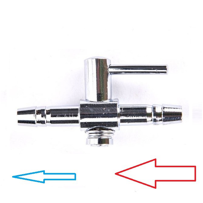 Van chỉnh lưu lượng khí bằng inox chia 2 3 4 5 cho máy oxi bể cá