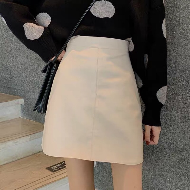 Váy da Ph ulzzang dáng chữ A cạp cao siêu hách dáng [Ảnh thật cuối] | BigBuy360 - bigbuy360.vn