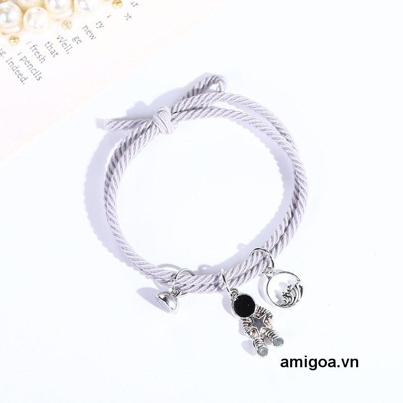 ✨✨Vòng tay dây thừng mặt hình phi hành gia hái sao dành cho cặp đôi