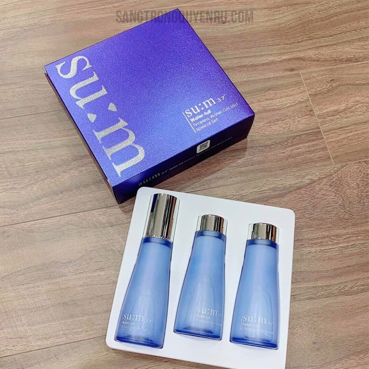 Xịt Khoáng Dưỡng Ẩm Cao Cấp Sum37 Water-full Timeless Water Gel Mist Special Set 3sp