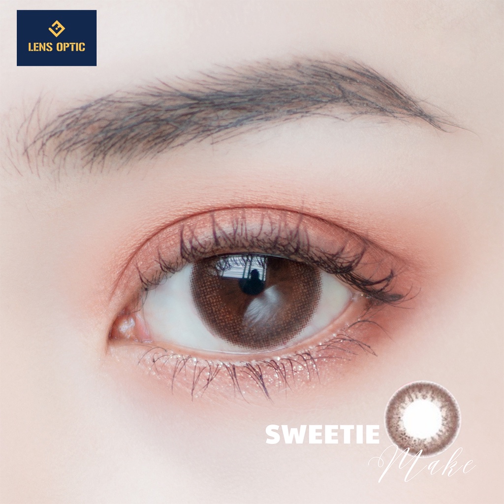 Kính áp tròng 1 ngày màu Sweetie Make SEED Eye Coffret 1 Day cho mắt cận - Lens Optic