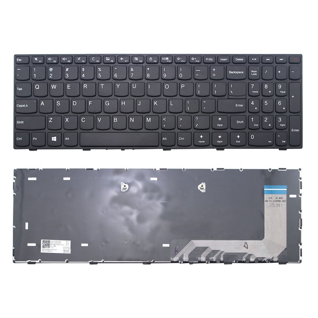 BÀN PHÍM LAPTOP Lenovo IdeaPad 110-15isk 110-17ACL 110-17IKB 110-17ISK CÁP LỆCH/CÁP GIỮA - CÓ NÚT NGUỒN - BH 6T