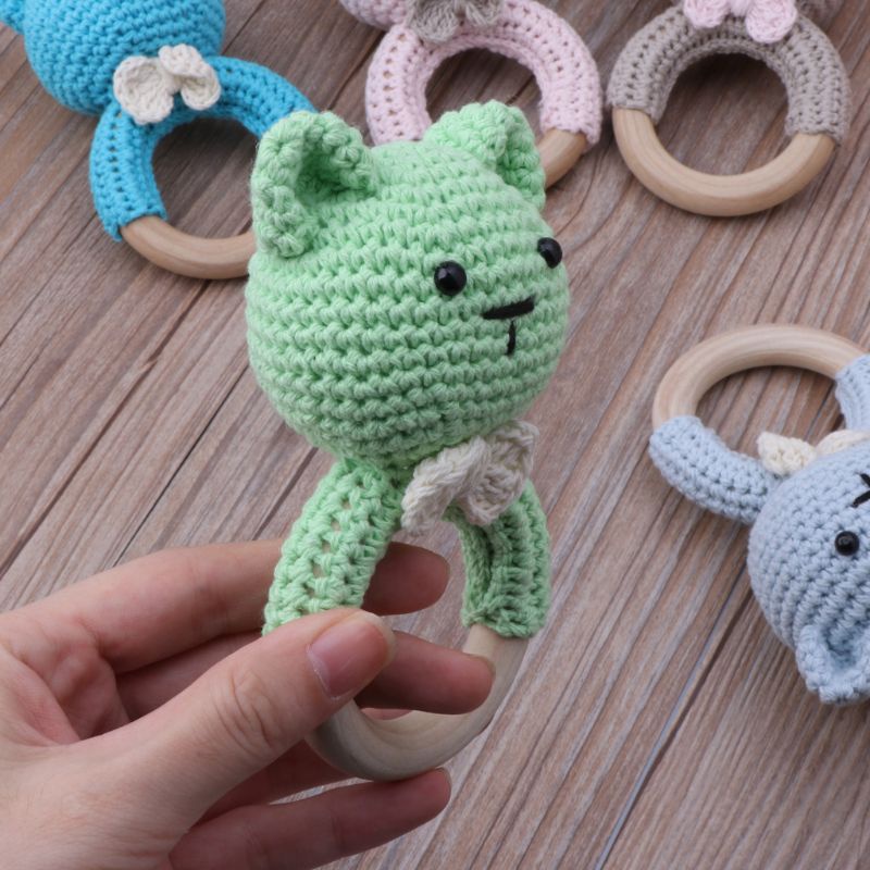 Đồ Chơi Cảm Biến Tự Nhiên Bằng Gỗ Màu Be Cho Trẻ Sơ Sinh