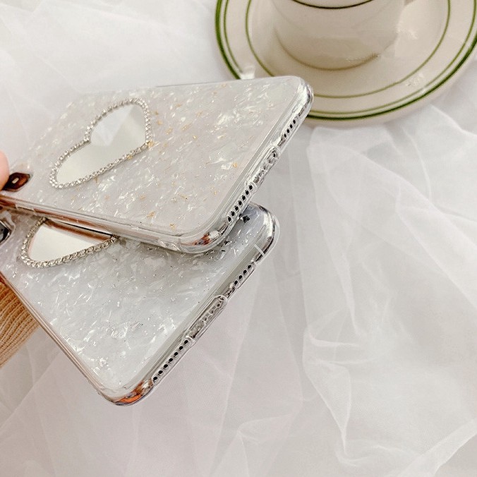 Ốp điện thoại mềm có gương trang điểm cho iPhone 11 Pro Max X Xs XR XS Max 8 7 6s 6 SE 5s 5 6P/6sP 7P/8P | BigBuy360 - bigbuy360.vn