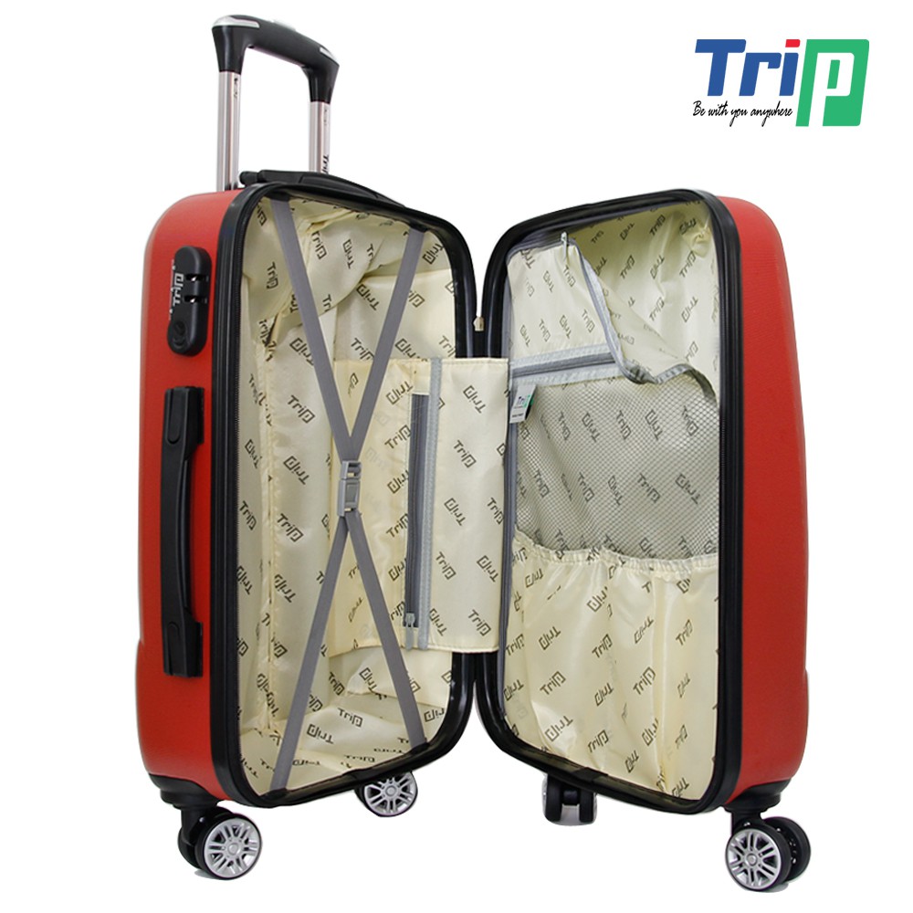 Vali Nhựa TRIP P610 - Size 60cm - Màu Đỏ