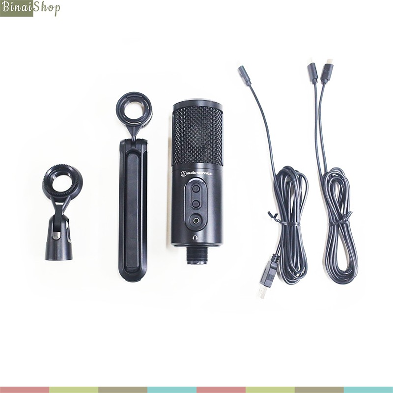 Micro thu âm USB Condenser Cho Streamer,Audio Technica ATR2500X-USB (Kết Nối Type-C, Hướng Thu Cardioid)