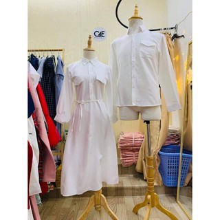 áo váy sơ mi đôi, đồ đôi ( kèm feedback khách và hình thật tại shop )