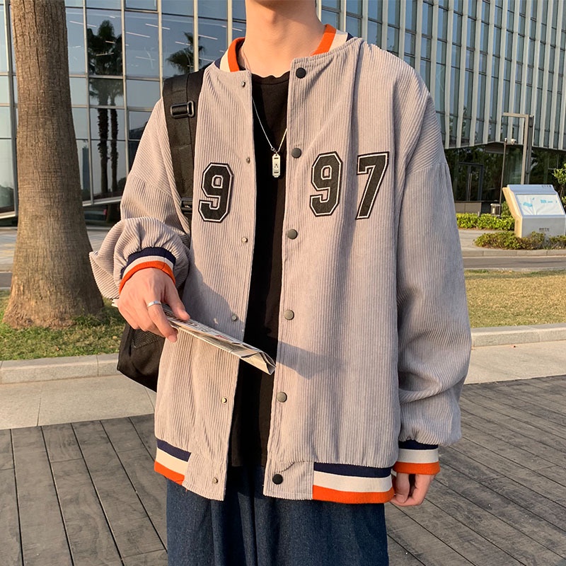 Áo bomber nam form rộng thời trang ulzzang unisex 2022, Áo varsity nam nhung tăm mặc nhà đi chơi đi học ulzzang hàn quốc