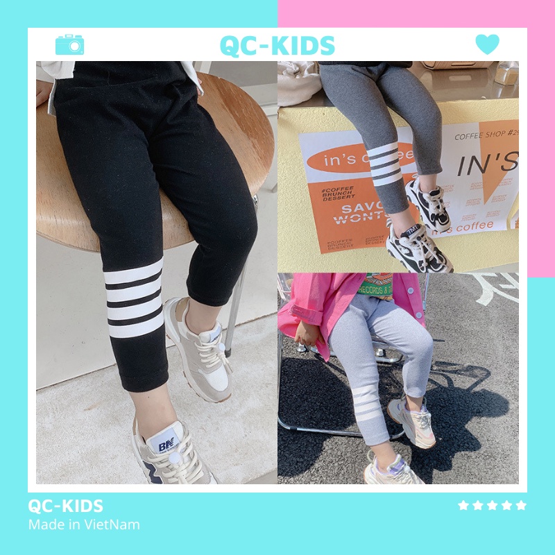 Quần legging bé gái dài xuất dư 1 tuổi đến 5 tuổi QC-KIDS LG02