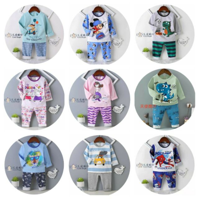 (BẢNG 1) BỘ COTTON DÀI TAY XUẤT HÀN QUẢNG CHÂU CAO CẤP MẪU MỚI 2019(10-16KG)