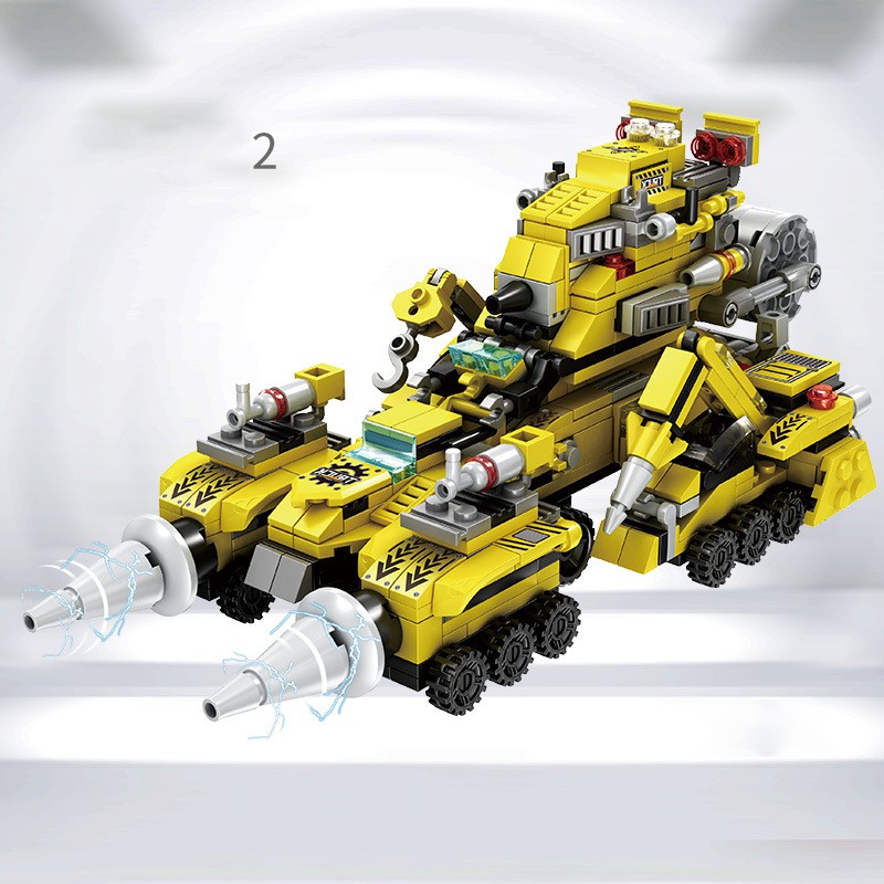 [762 CHI TIẾT] ĐỒ CHƠI LEGO XẾP HÌNH XÂY DỰNG THÀNH PHỐ GỒM MÁY XÚC, XE CẨU, XE TẢI, XE TRỘN BÊ TÔNG