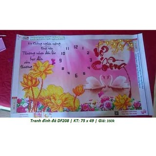 (Xả kho) Tranh đính đá vợ chồng