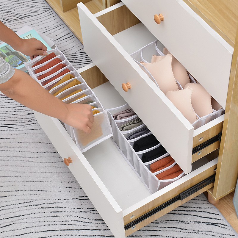 Set 3 Túi Lưới Đựng Đồ Lót, Tất 24 Ngăn Tiện Ích