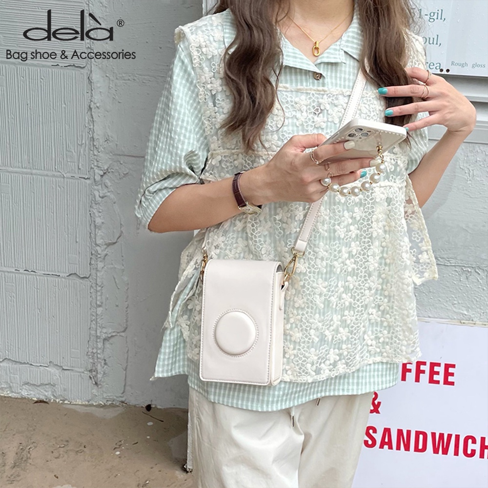 Dela Túi Đeo Vai mini Đựng Điện Thoại Phong Cách Cổ Điển Thời Trang Cho Nữ