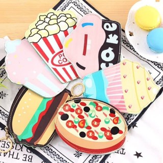 Túi Ví Bóp Mini Hình Bánh Kem Bỏng Ngô Thời Trang Dễ Thương Đựng Tiền Đựng vật Dụng Nhỏ