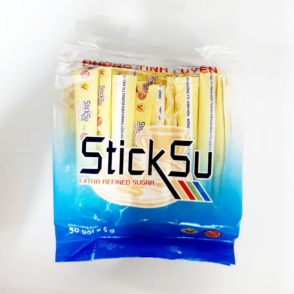 Đường tinh luyện Biên Hòa StickSu Joy gói 300g (50 que x 6g)