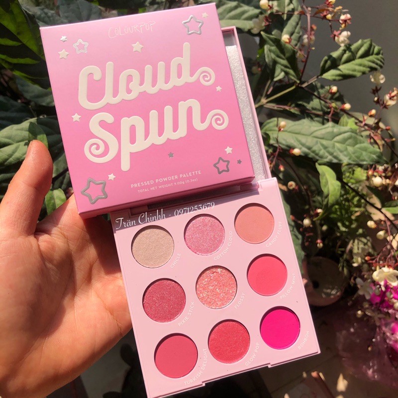 Bảng phấn mắt tone hồng Pony Colourpop Cloud Spun