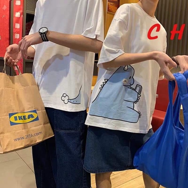 Áo đôi khủng long xanh (2c) COP267